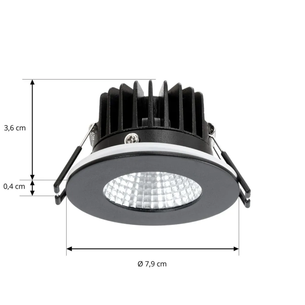 Arcchio Arbejdsrum/Kontor > LED-downlight Lirin, sort, 2.700K