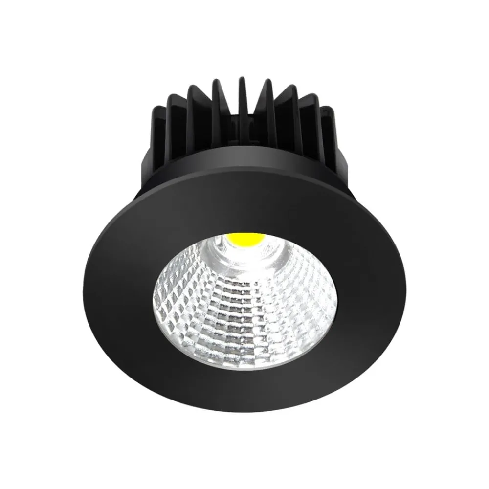 Arcchio Indbygningsspots > LED-downlight Lirin, sort, 4.000K
