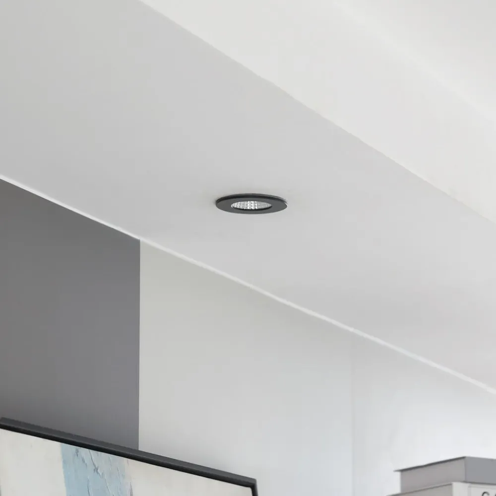 Arcchio Indbygningsspots > LED-downlight Lirin, sort, 4.000K