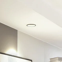 Arcchio Arbejdsrum/Kontor|Indbygningsspots > LED-downlight Niria, sort, 3.000K