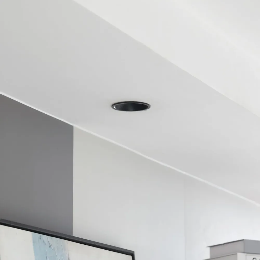 Arcchio Arbejdsrum/Kontor|Indbygningsspots > LED-downlight Niria, sort, 3.000K