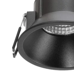 Arcchio Arbejdsrum/Kontor|Indbygningsspots > LED-downlight Niria, sort, 3.000K