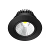 Arcchio Indbygningsspots > LED-downlight Zarik sort, 3.000K