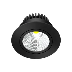 Arcchio Indbygningsspots > LED-downlight Zarik sort, 3.000K