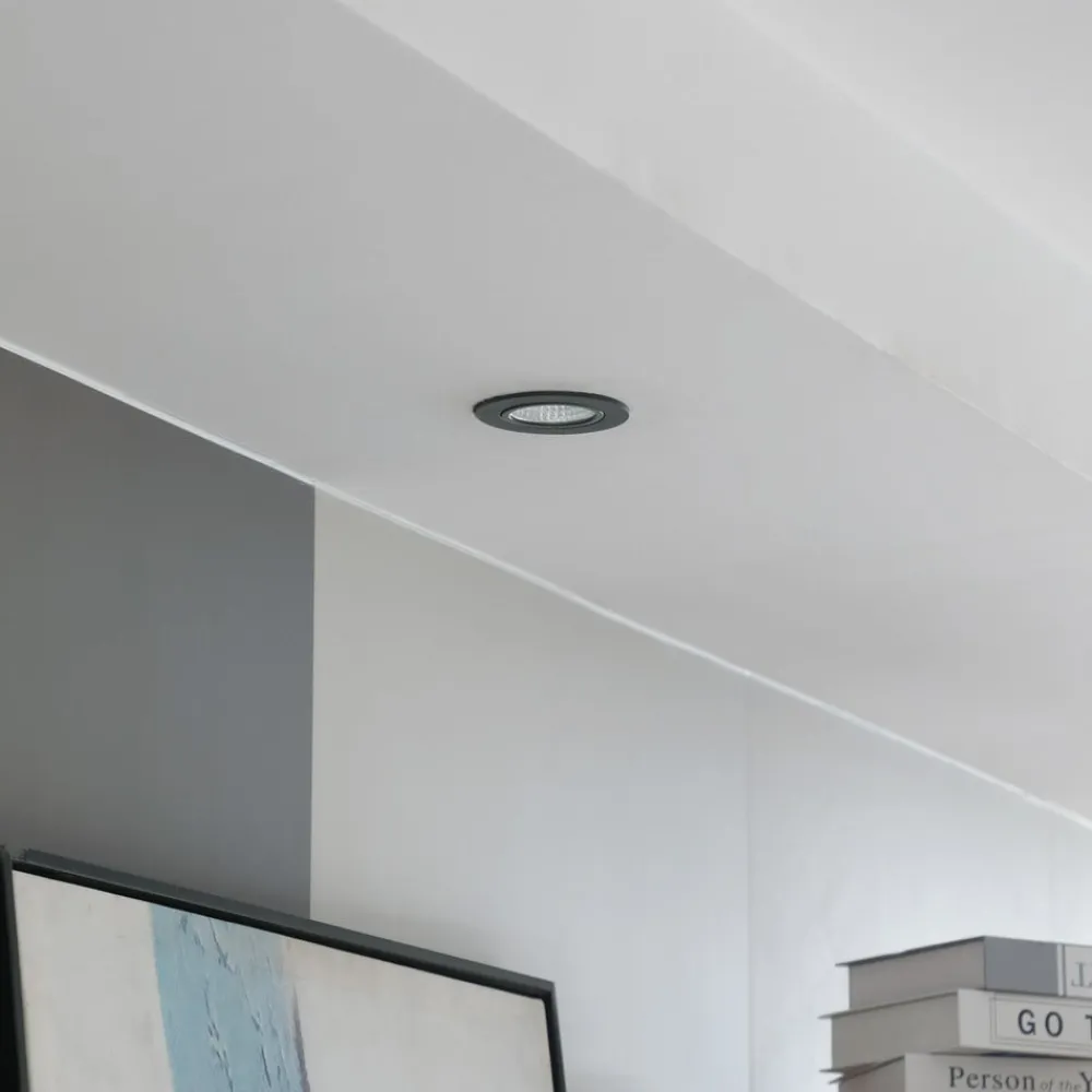 Arcchio Indbygningsspots > LED-downlight Zarik sort, 3.000K