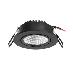 Arcchio Indbygningsspots > LED-downlight Zarik sort, 3.000K