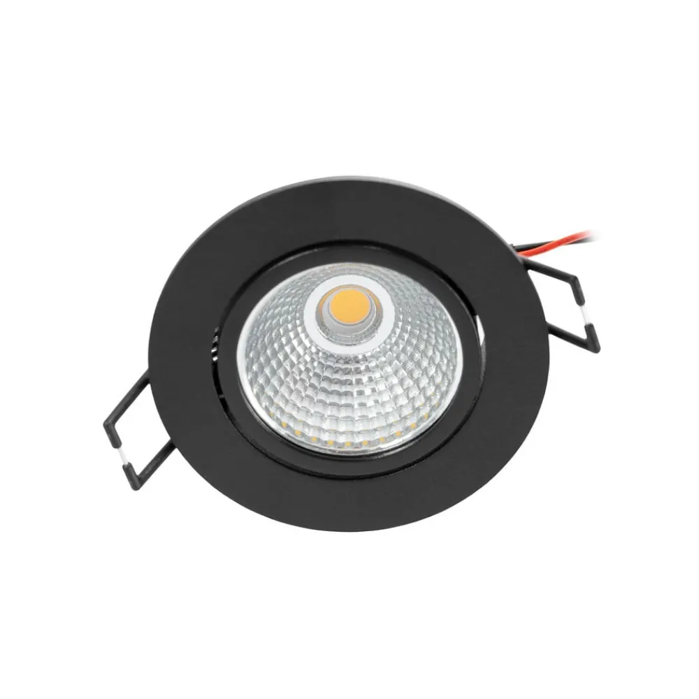 Arcchio Indbygningsspots > LED-downlight Zarik sort, 3.000K