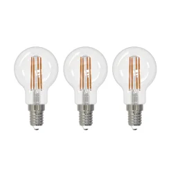 Filament Pære|Led Pærer ^ Arcchio LED-filamentpære E14 G45, sæt med 3, 4000 K