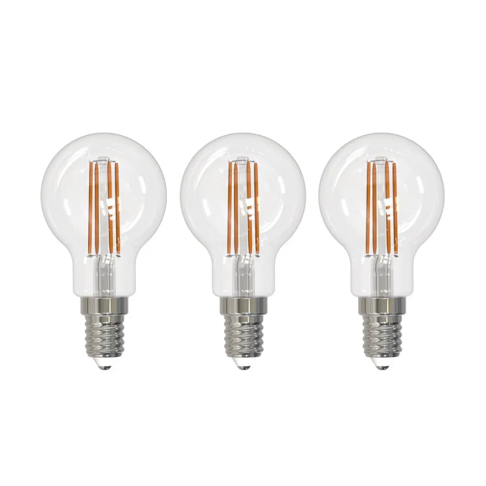 Filament Pære|Led Pærer ^ Arcchio LED-filamentpære E14 G45, sæt med 3, 2700 K