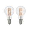 Arcchio Filament Pære|Led Pærer > LED-filamentpære E14 G45, sæt med 2, 2700 K
