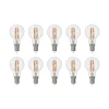 Filament Pære|Led Pærer ^ Arcchio LED-filamentpære E14 G45, sæt med 10, 2700 K