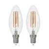 Arcchio Filament Pære > LED-filamentpære E14 stearinlys, sæt med 2, 3000 K