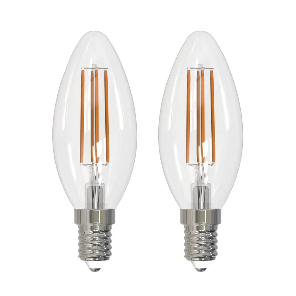 Filament Pære ^ Arcchio LED-filamentpære E14 stearinlys, sæt med 2, 4000 K