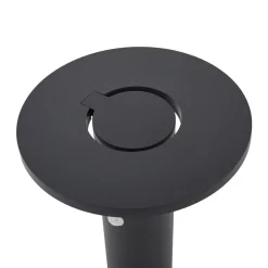 Gadebelysning ^ Arcchio LED-gadelampe Tovio, antracit,, Ø 24cm, sensor
