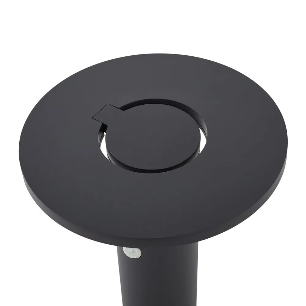 Gadebelysning ^ Arcchio LED-gadelampe Tovio, antracit,, Ø 24cm, sensor