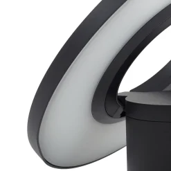 Gadebelysning ^ Arcchio LED-gadelampe Tovio, antracit,, Ø 24cm, sensor