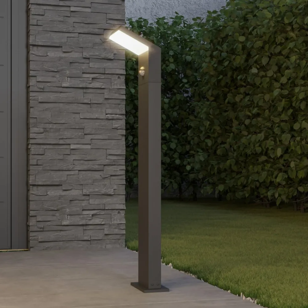 Arcchio Gadebelysning Med Sensor|Terrassebelysning > LED-gadelampe Yolena, sensor, 100 cm, antracit