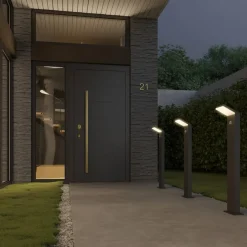 Arcchio Gadebelysning Med Sensor|Terrassebelysning > LED-gadelampe Yolena, sensor, 100 cm, antracit