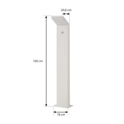 Arcchio Gadebelysning Med Sensor|Terrassebelysning > LED-gadelampe Yolena, sensor, 100 cm, hvid, IP54