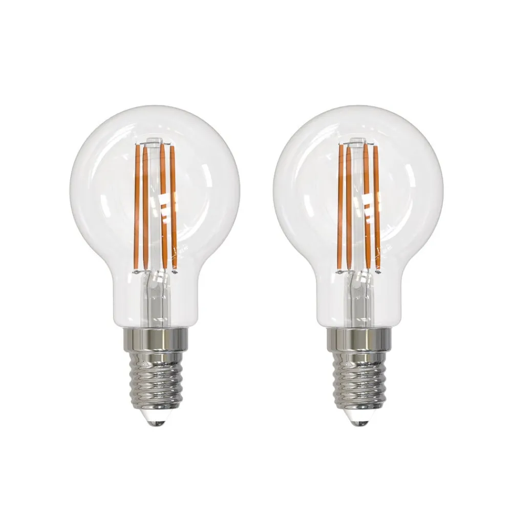 Filament Pære|Led Pærer ^ Arcchio LED glødepære E14 G45, sæt med 2, 3000 K