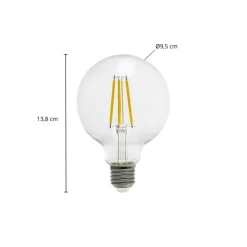 Arcchio Filament Pære|Led Pærer > LED-globepære, G95 E27 3,8 W, 2700 Kl 806 lm