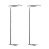 Gulvlamper ^ Arcchio LED-gulvlampe Logan Basic, sæt med 2, sølv, 6000 lm