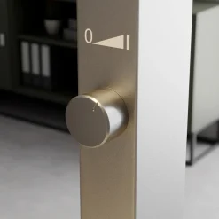 Gulvlamper ^ Arcchio LED-gulvlampe Logan Basic, sæt med 2, sølv, 6000 lm