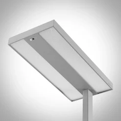 Arcchio Gulvlamper > LED-gulvlampe Logan Pro, sølv, sensor, dæmpbar