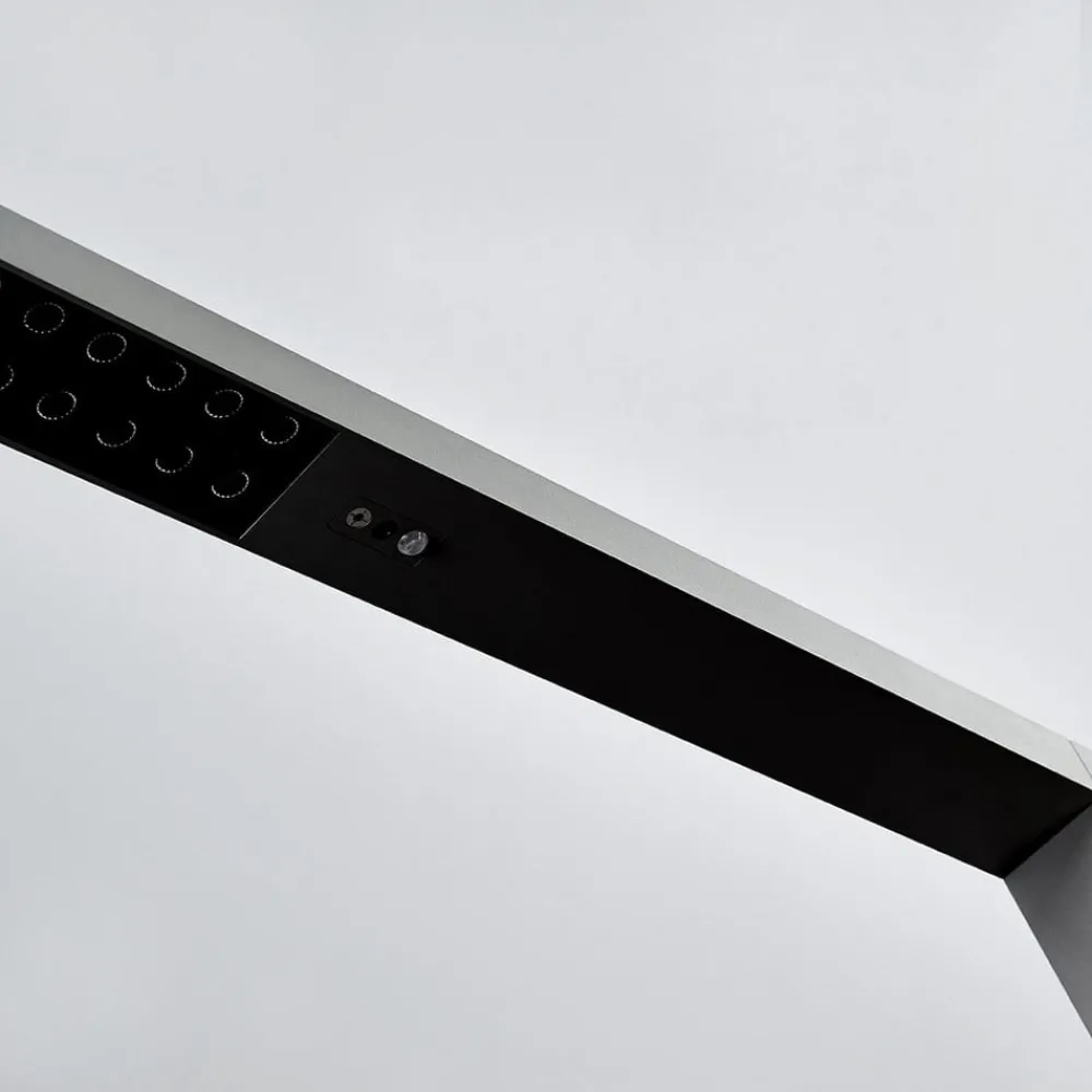 Arcchio Gulvlamper > LED-gulvlampe til kontor Jolinda, sølv, CCT, sensor,