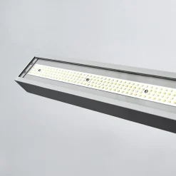 Arcchio Gulvlamper > LED-gulvlampe til kontor Jolinda, sølv, CCT, sensor,