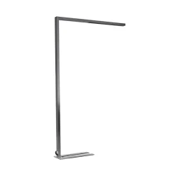 Arcchio Gulvlamper > LED-gulvlampe til kontor Jolinda, sølv, 4.000 K, sensor