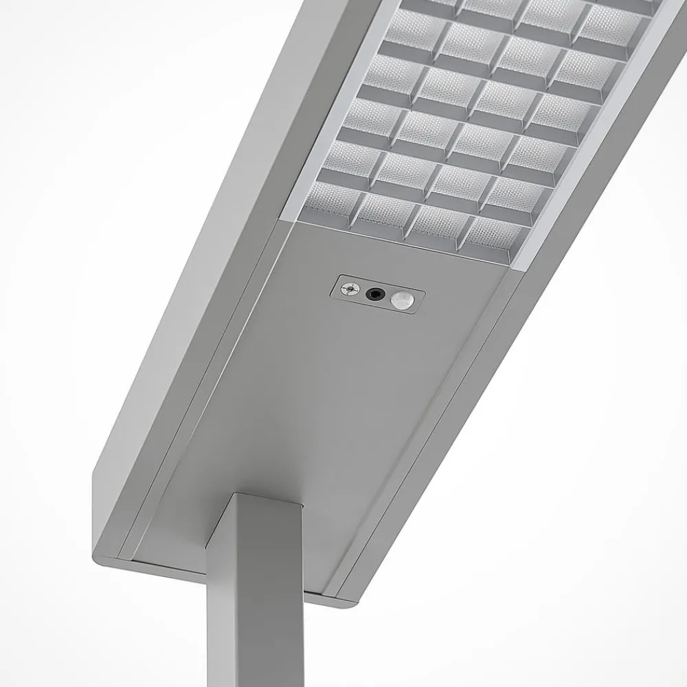 Gulvlamper ^ Arcchio LED-gulvlampe til kontor Susi, sølv, sensor, touchdæmper