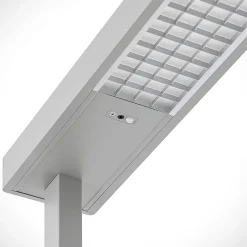 Arbejdsrum/Kontor|Gulvlamper ^ Arcchio LED-gulvlampe til kontor Susi, sølv, sensor, dæmper, CCT