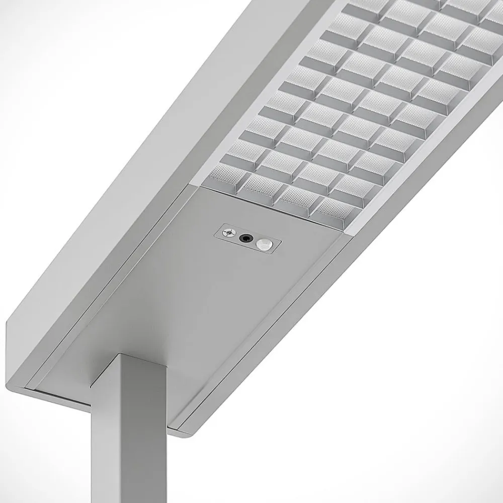 Arbejdsrum/Kontor|Gulvlamper ^ Arcchio LED-gulvlampe til kontor Susi, sølv, sensor, dæmper, CCT