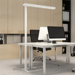 Arbejdsrum/Kontor|Gulvlamper ^ Arcchio LED-gulvlampe til kontor Susi, hvid, sensor, touchdæmper
