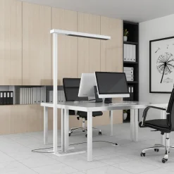 Arbejdsrum/Kontor|Gulvlamper ^ Arcchio LED-gulvlampe til kontor Susi, hvid, sensor, touchdæmper