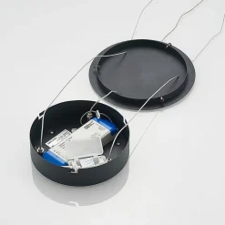 Pendellamper|Pendellamper ^ Arcchio LED-hængelampe Albiona, sort, 1 ring, Ø 80 cm