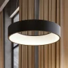 Arcchio Pendellamper > LED-hængelampe Aleksi, Ø 45 cm, sort, metal, CCT