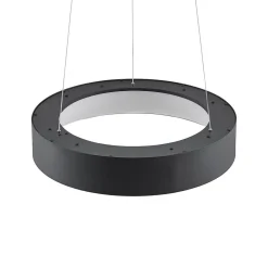 Arcchio Pendellamper > LED-hængelampe Aleksi, Ø 45 cm, sort, metal, CCT