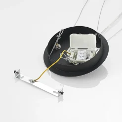 Arcchio Pendellamper > LED-hængelampe Noabelle, sort, 40 cm, metal