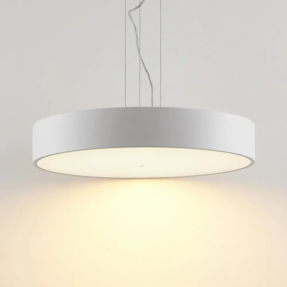 Pendellamper ^ Arcchio LED-hængelampe Noabelle, Ø 60 cm, hvid, metal