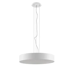 Pendellamper ^ Arcchio LED-hængelampe Noabelle, Ø 60 cm, hvid, metal