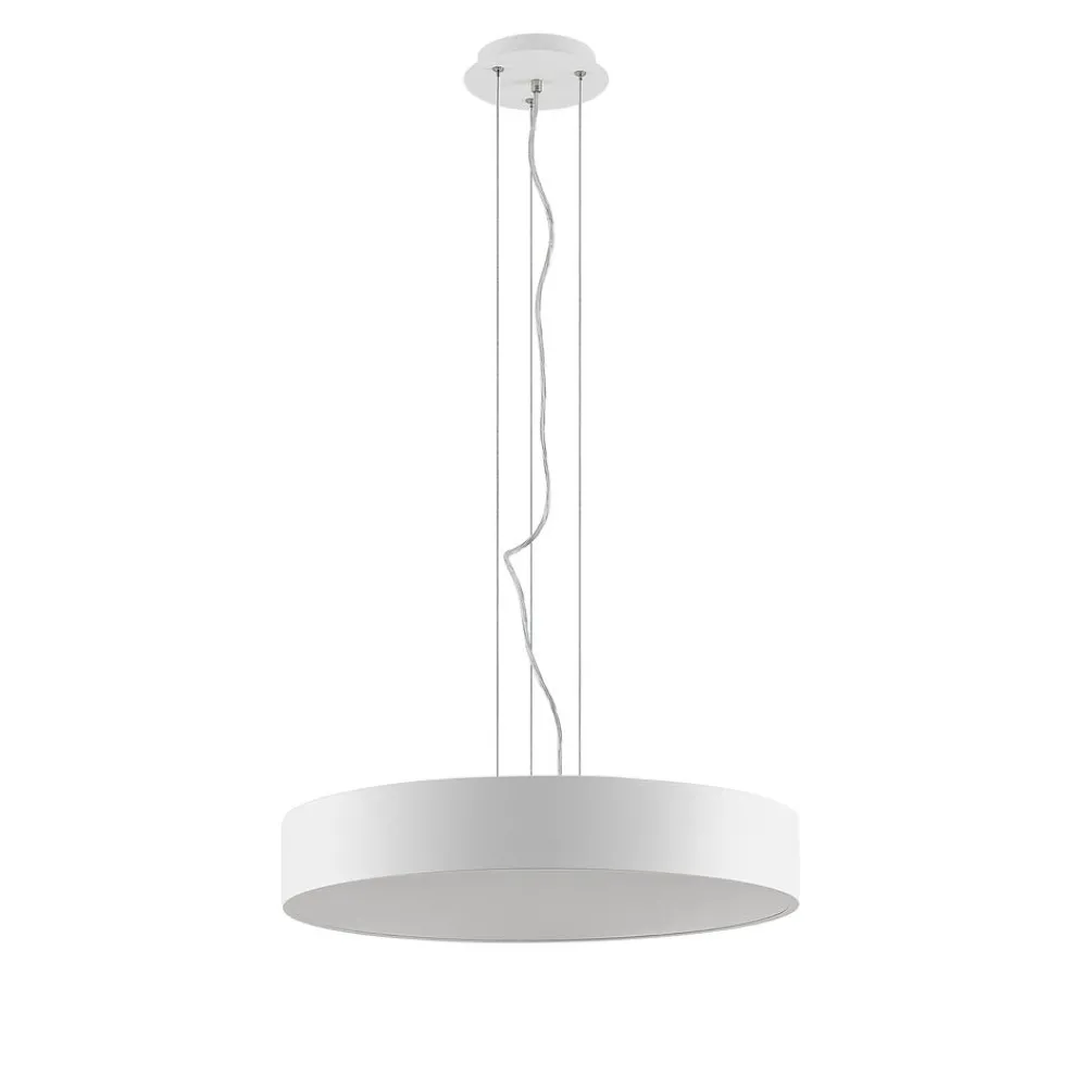 Pendellamper ^ Arcchio LED-hængelampe Noabelle, Ø 60 cm, hvid, metal