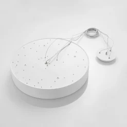 Pendellamper ^ Arcchio LED-hængelampe Noabelle, Ø 60 cm, hvid, metal