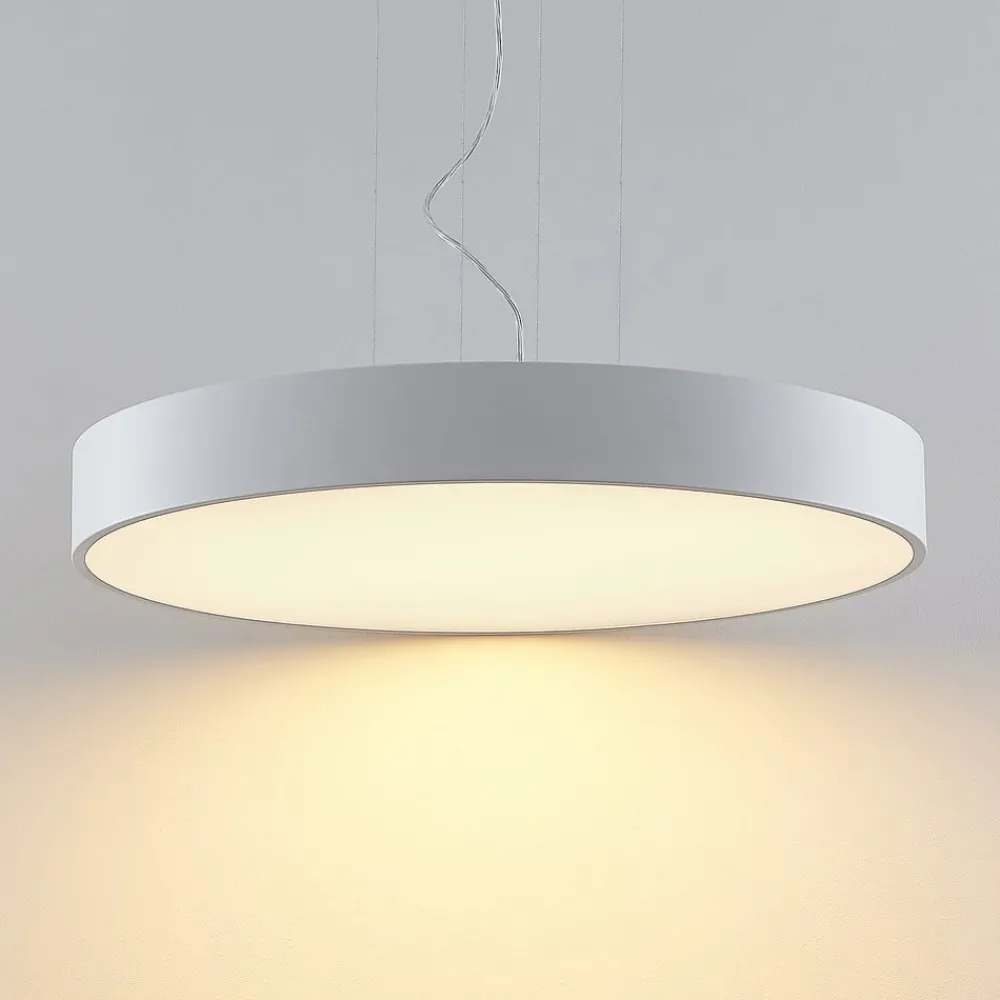 Pendellamper|Pendellamper ^ Arcchio LED-hængelampe Noabelle, Ø 80 cm, hvid, metal