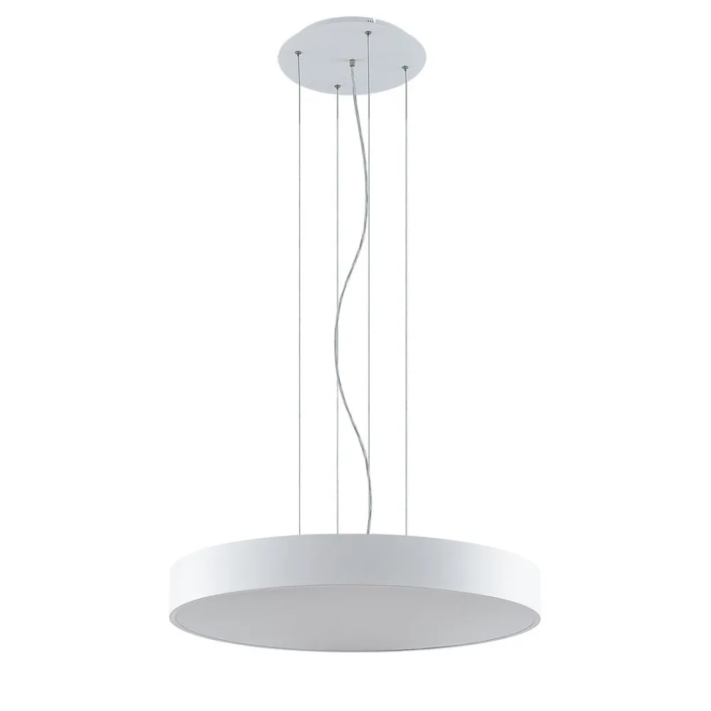 Pendellamper|Pendellamper ^ Arcchio LED-hængelampe Noabelle, Ø 80 cm, hvid, metal