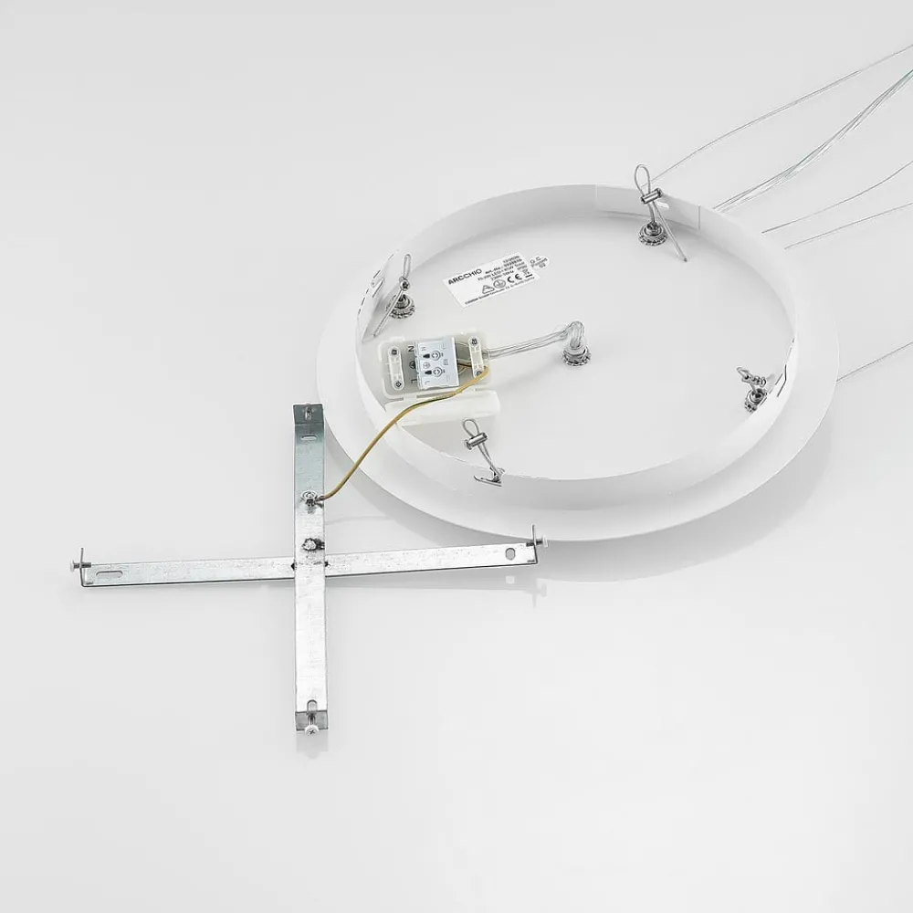 Pendellamper|Pendellamper ^ Arcchio LED-hængelampe Noabelle, Ø 80 cm, hvid, metal