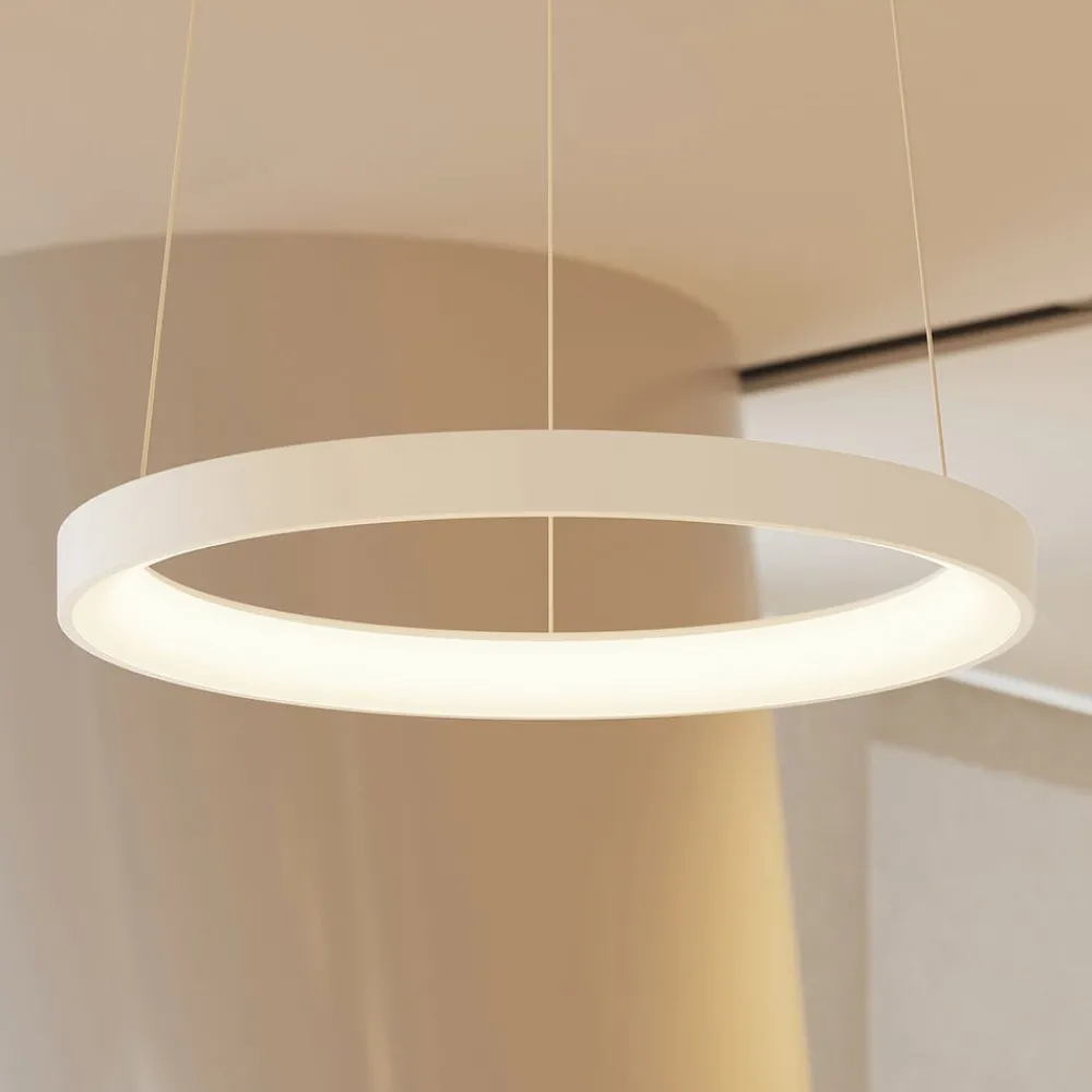 Arcchio Pendellamper|Pendellamper > LED-hængelampe Vivy, Ø 58 cm, hvid, metal