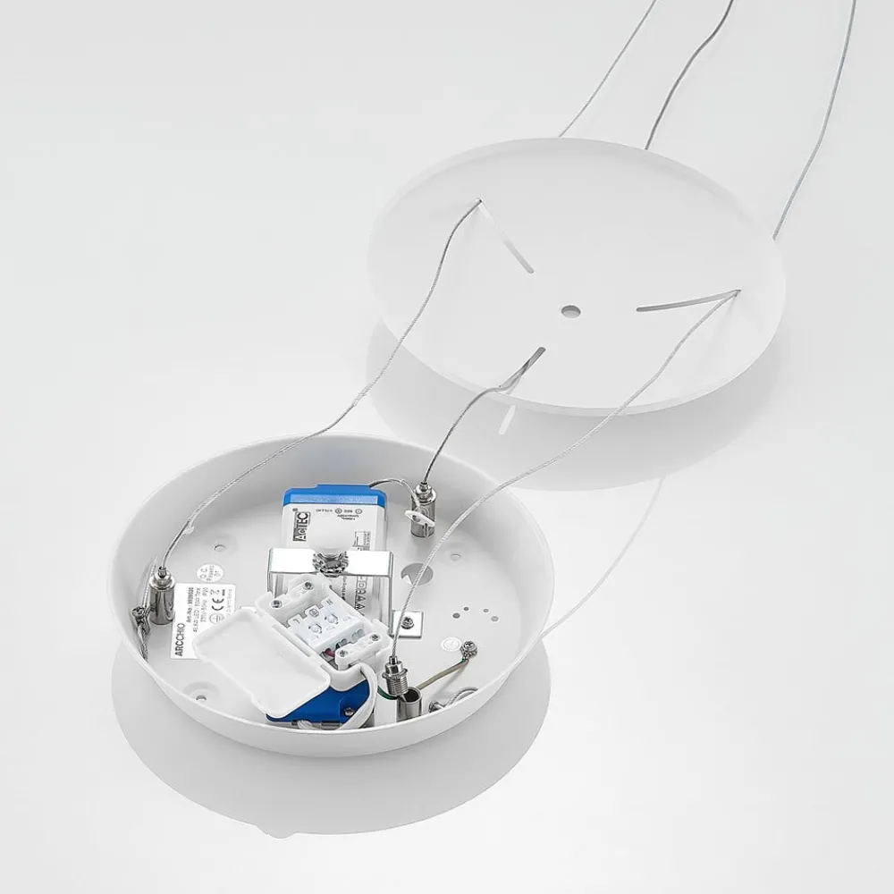 Arcchio Pendellamper|Pendellamper > LED-hængelampe Vivy, Ø 58 cm, hvid, metal