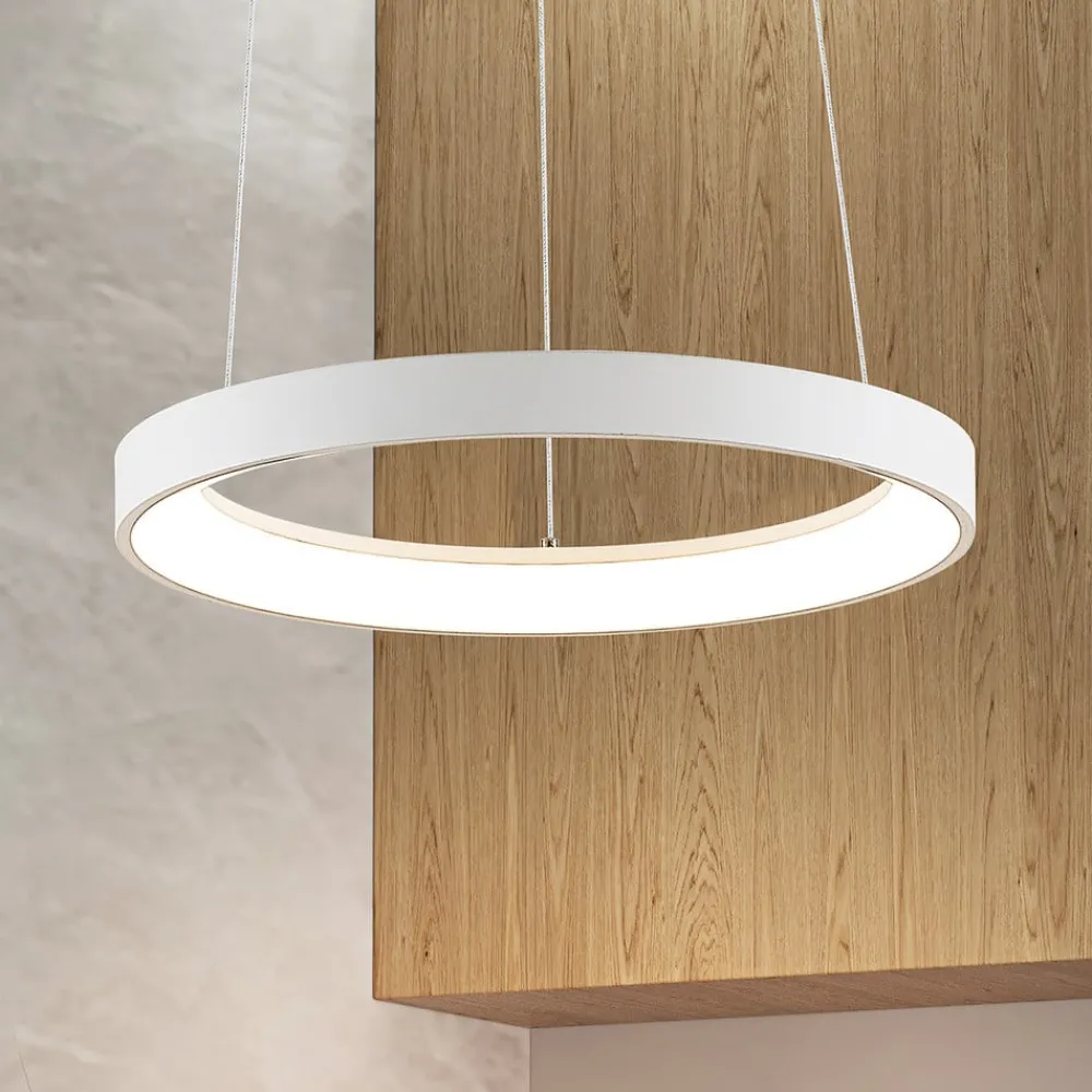 Arcchio Pendellamper|Pendellamper > LED-hængelampe Vivy, Ø 38 cm, hvid, metal